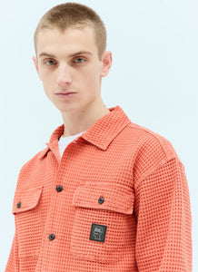 BRIANDEAD WAFFLE BUTTON FRONT SHIRT