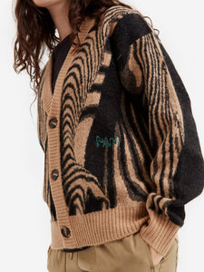 P.A.M. MOIRE KNIT CARDIGAN