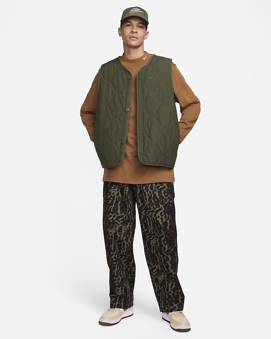 NIKE LIFE ALLOVER PRINT CARGO PANTS