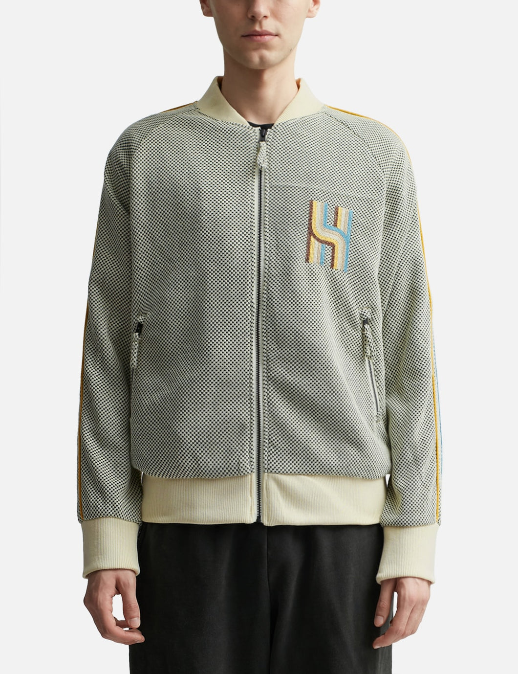 HONOR THE GIFT NOVELTY KNIT TRACK JACKET