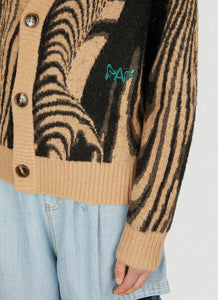 P.A.M. MOIRE KNIT CARDIGAN