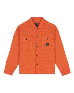 BRIANDEAD WAFFLE BUTTON FRONT SHIRT