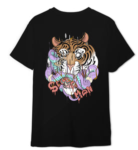 SELLER MAN X STORBONE SLIME TIGER TEE BLACK